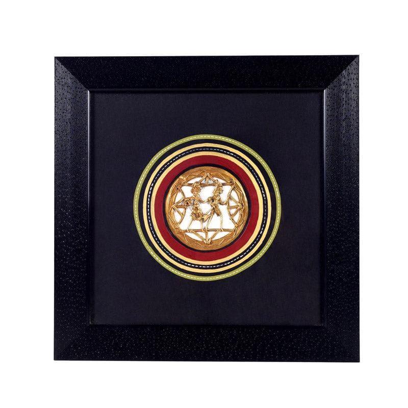 Ethnic Dhokra Wooden & Brass Wall Accent media 3