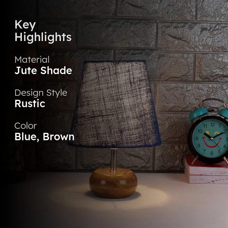 Astrova Jute Table Lamp - Blue,Brown media 2