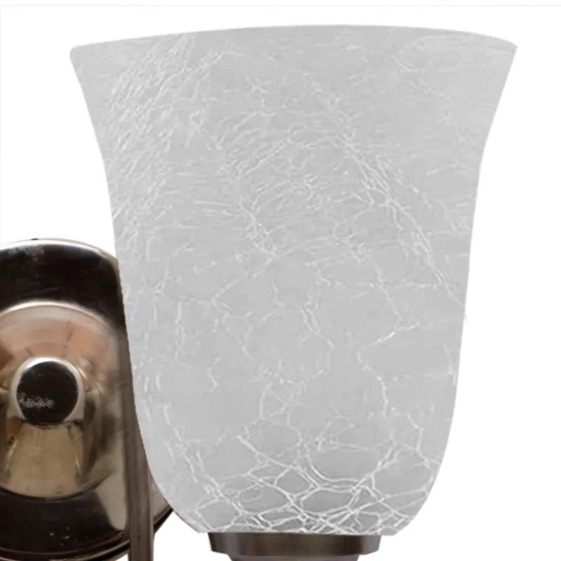 Crystal Bloom Steel Base Glass Wall Lamp media 10