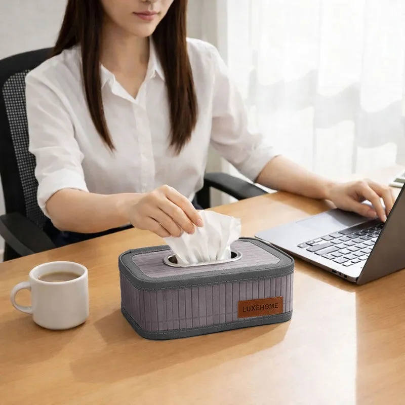 EcoNest Bamboo Tissue Holder - Grey media 8
