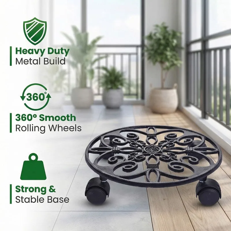 Rollnest Metal Planter Stand - Set Of Two media 7