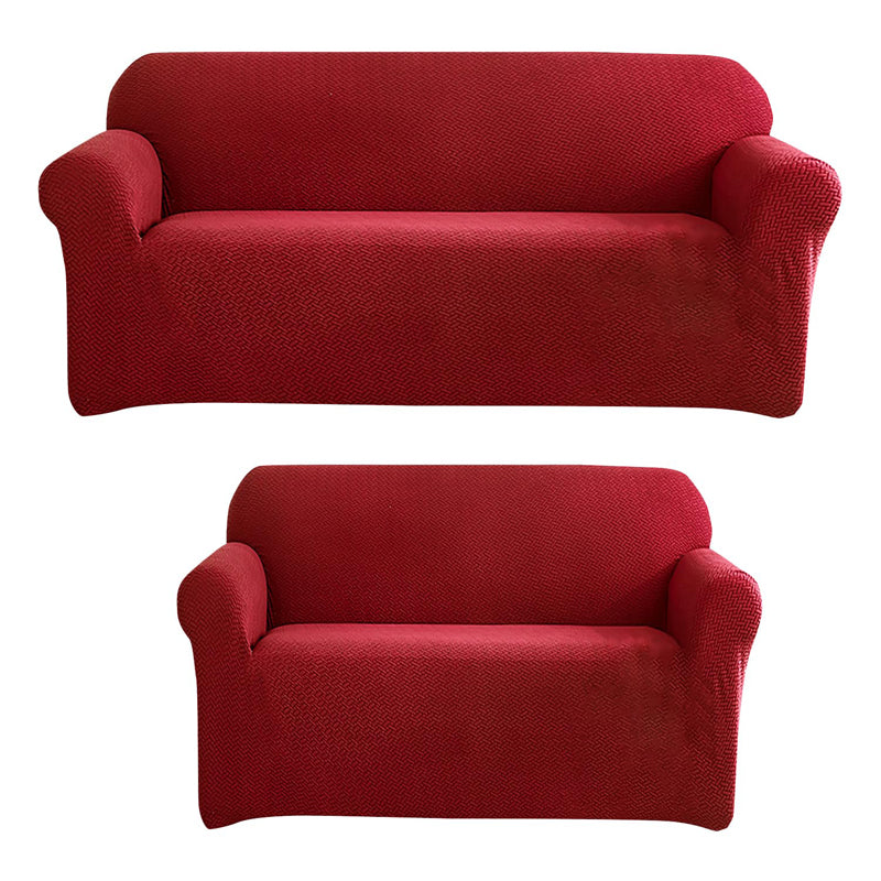 Univa Fleece Sofa Cover - Maroon media 4