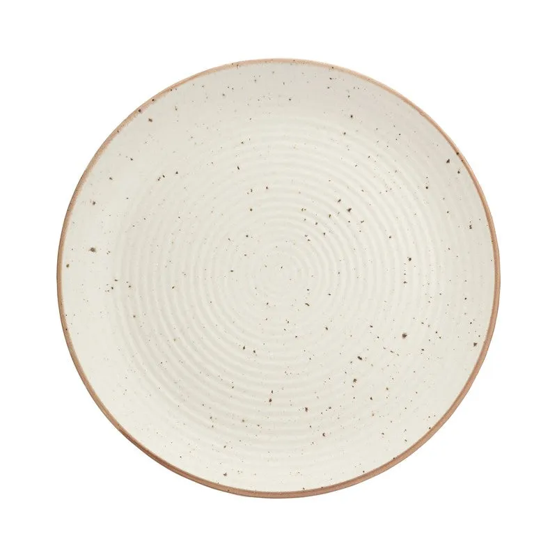 Brownline Off White Stoneware Dinner Plate - Set Of Six media 5