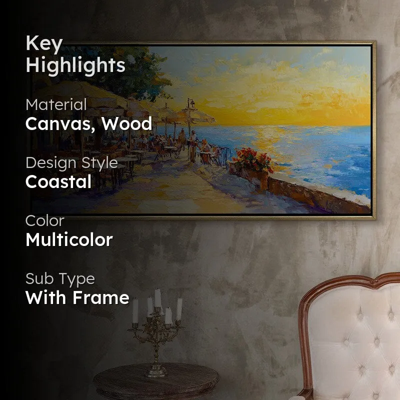 Seafar Canvas Wall Painting With Frame media 2