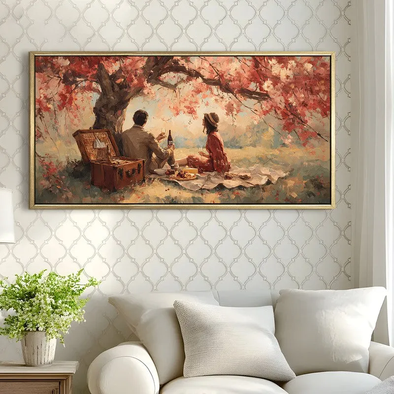 Flowering Boughs Canvas Wall Painting With Frame media 4