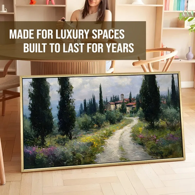 Pastoral Way Canvas Wall Painting With Frame media 5