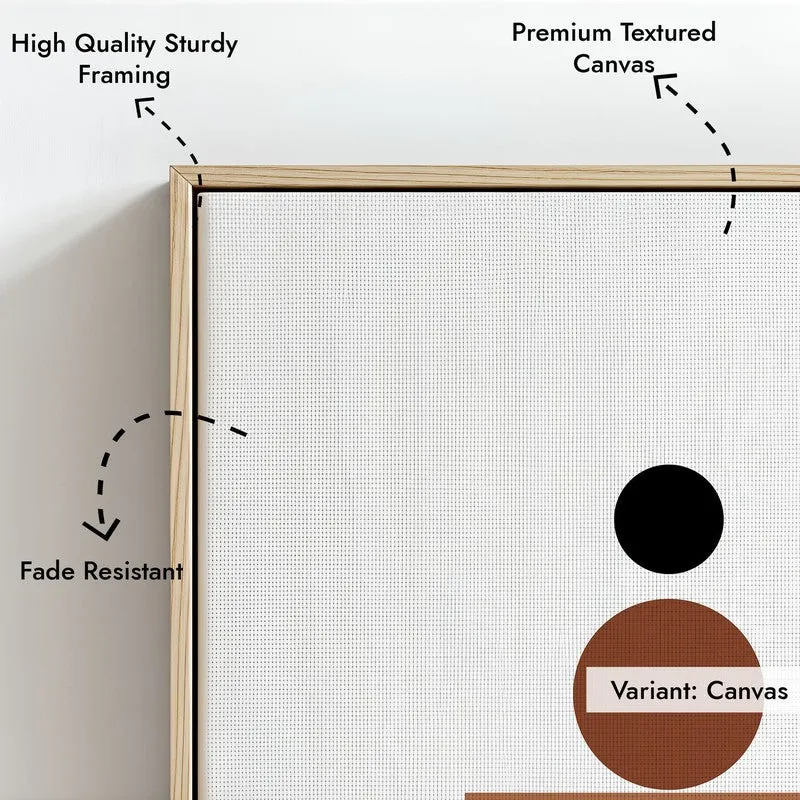 Vertical Calm Canvas Wall Painting With Brown Frame media 8