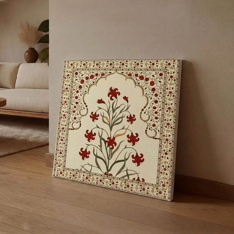 Folk Flora Canvas Wall Art media 1