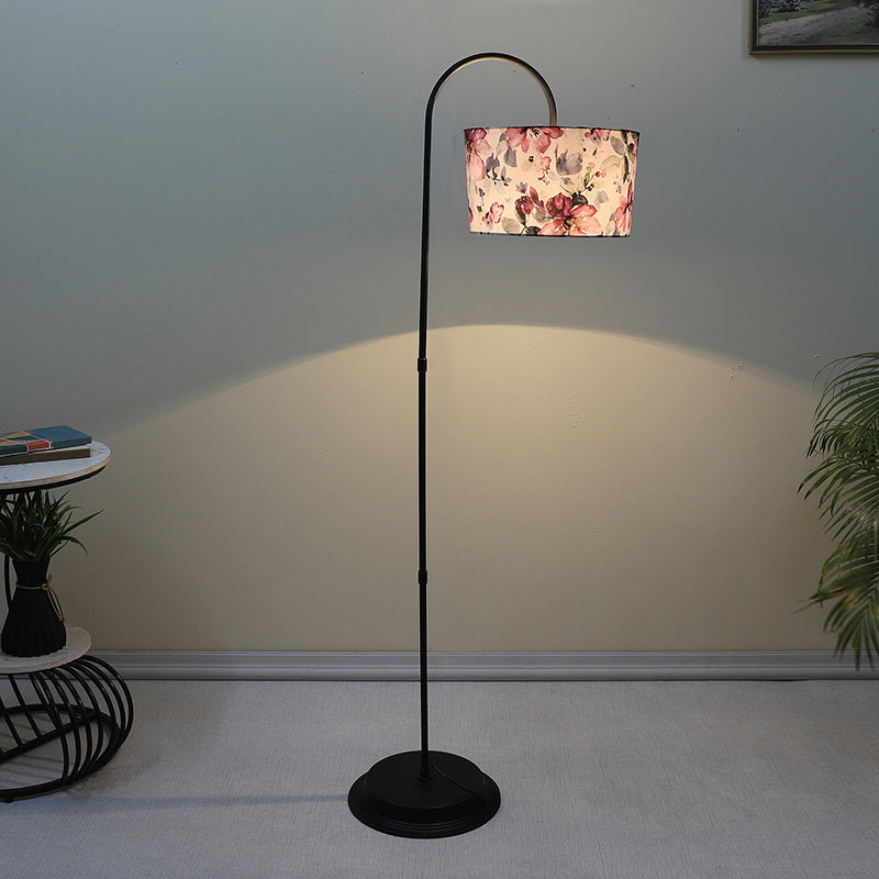 Lumikko Printed Arched Floor Lamp