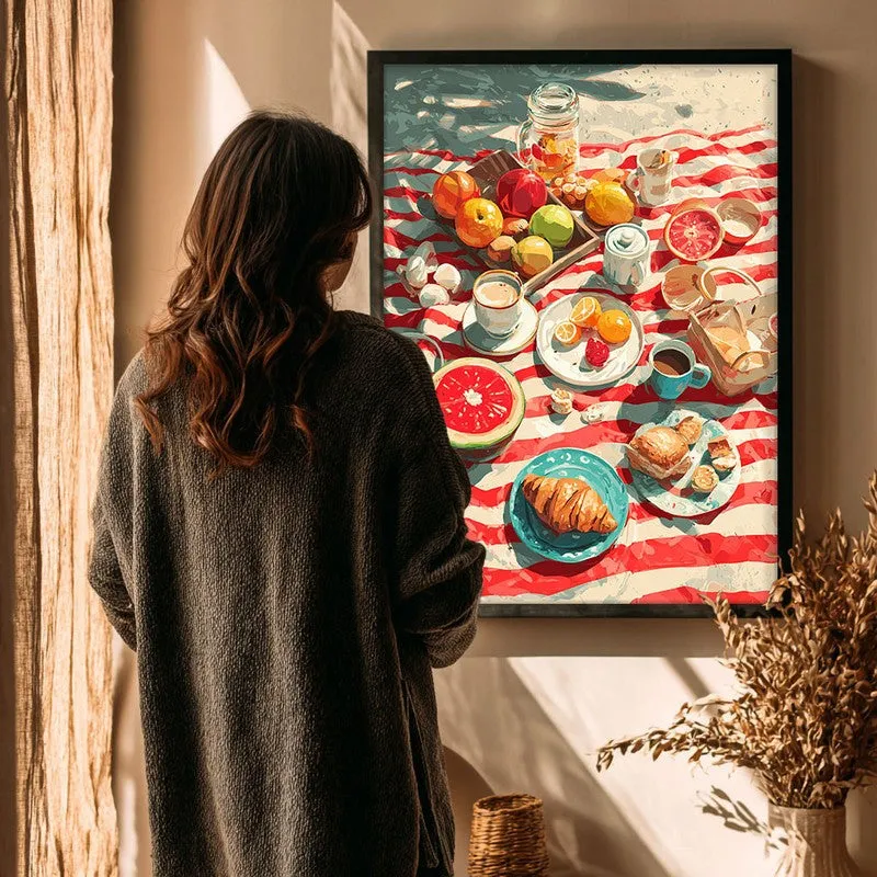 Feastora Canvas Wall Painting With Black Frame media 4