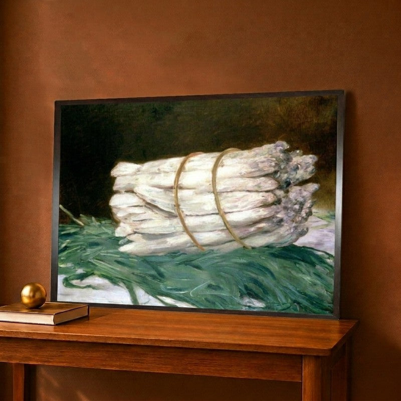 Bundle of Asparagus 1880 Canvas Wall Painting - 12 x 9 Inches