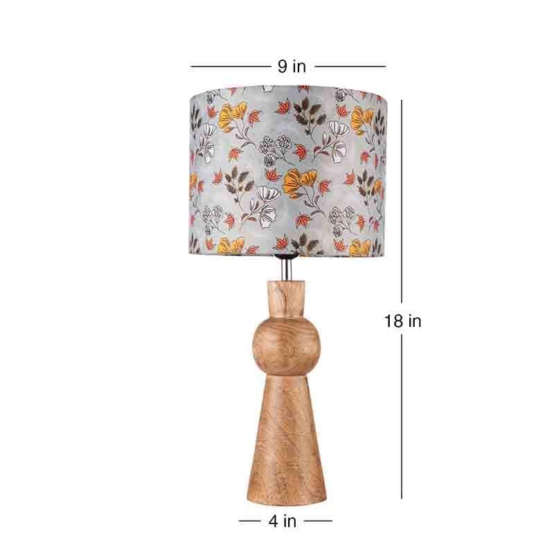 Glorious Gardenia Wooden Table Lamp - Multicolor media 6