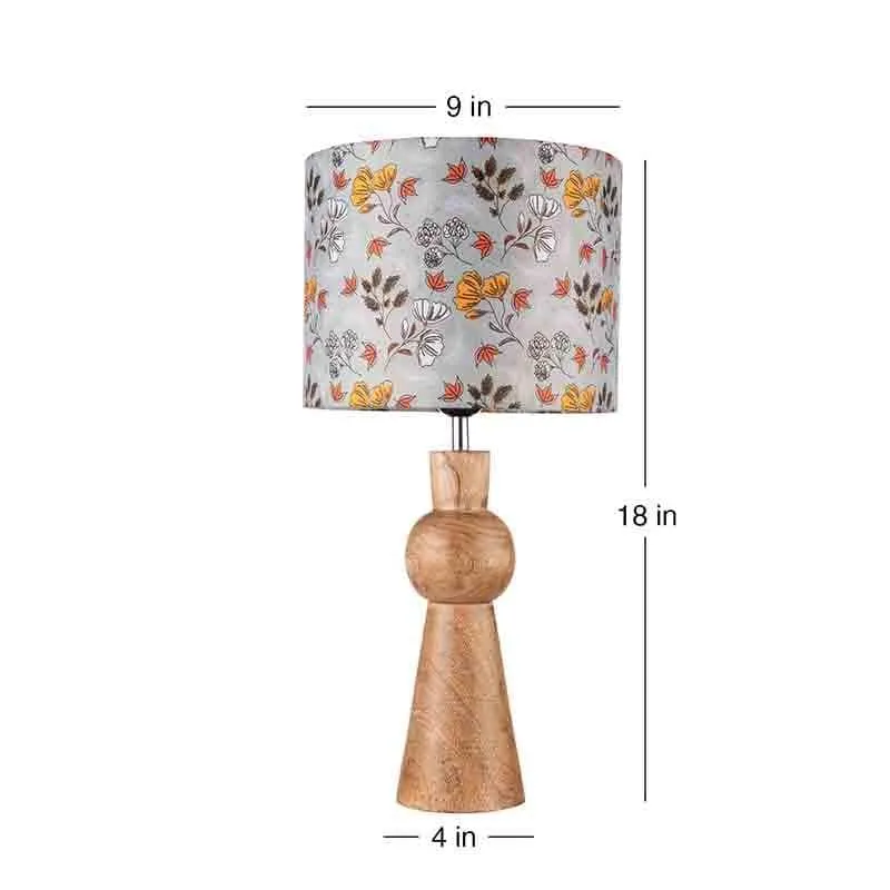 Glorious Gardenia Wooden Table Lamp - Multicolor media 6