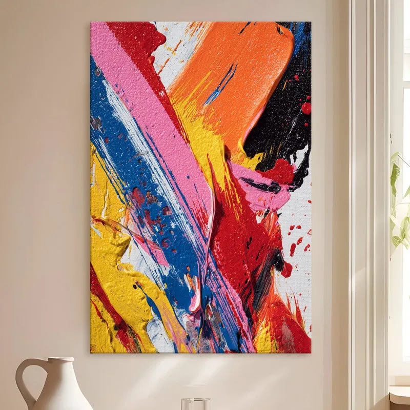 Urban Pulse Abstract Canvas Wall Art media 4
