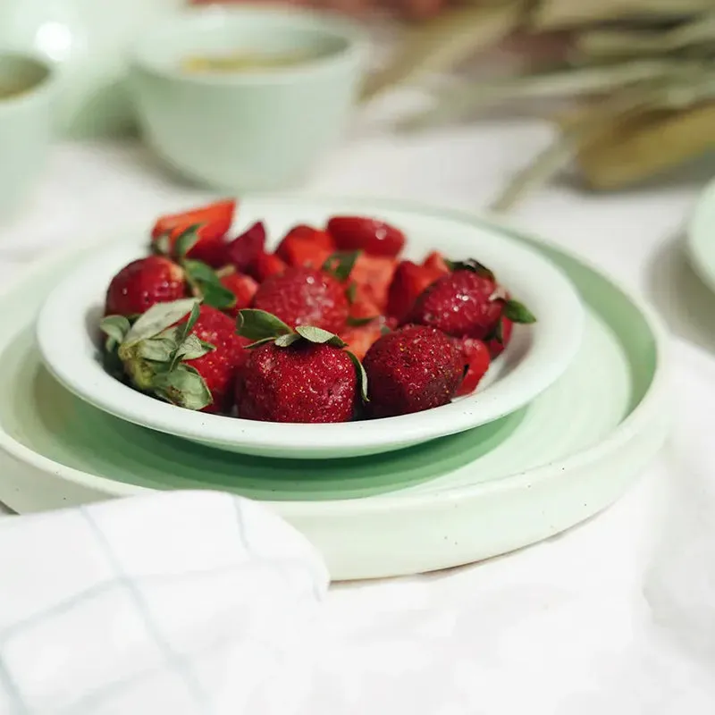 Lemongrass Handmade Dinner Plate - Single Piece media 1