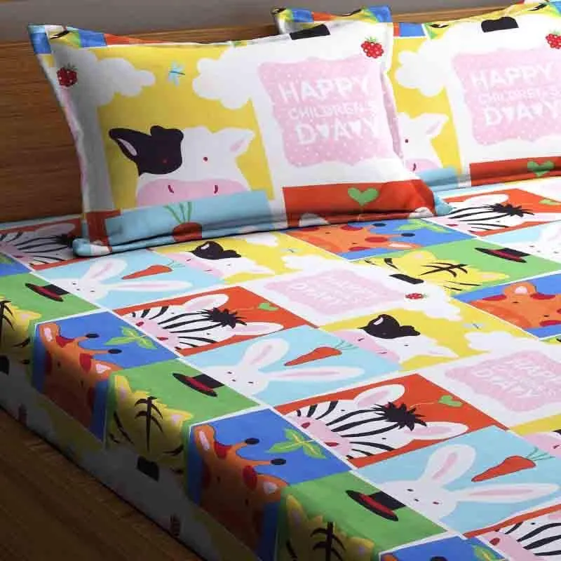 Jungle Bundle Bedsheet (Double) - 150 GSM media 4