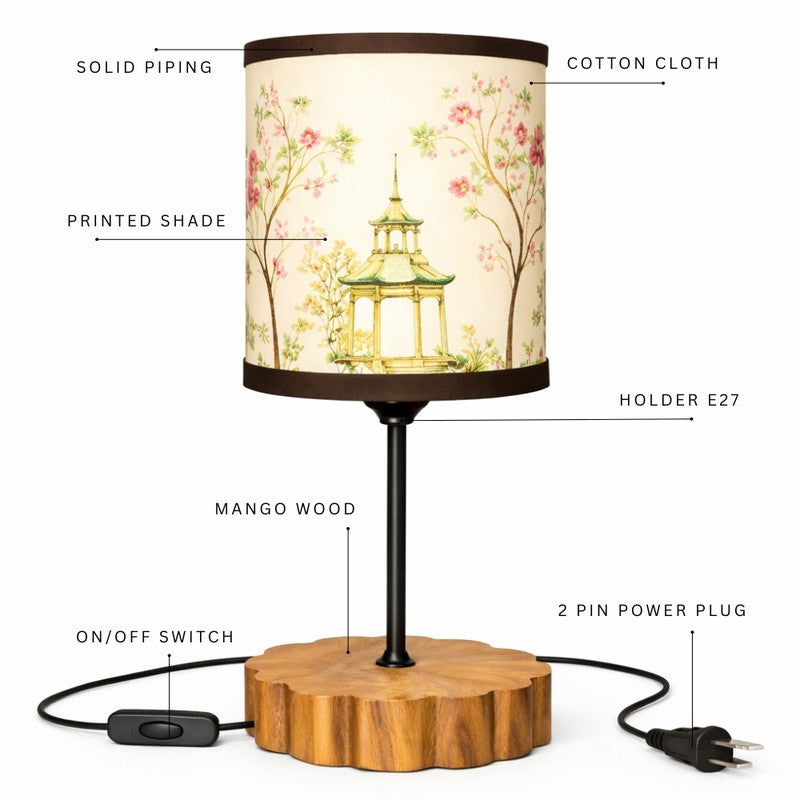 Oakmont Classic Cotton Table Lamp - Multicolor media 5