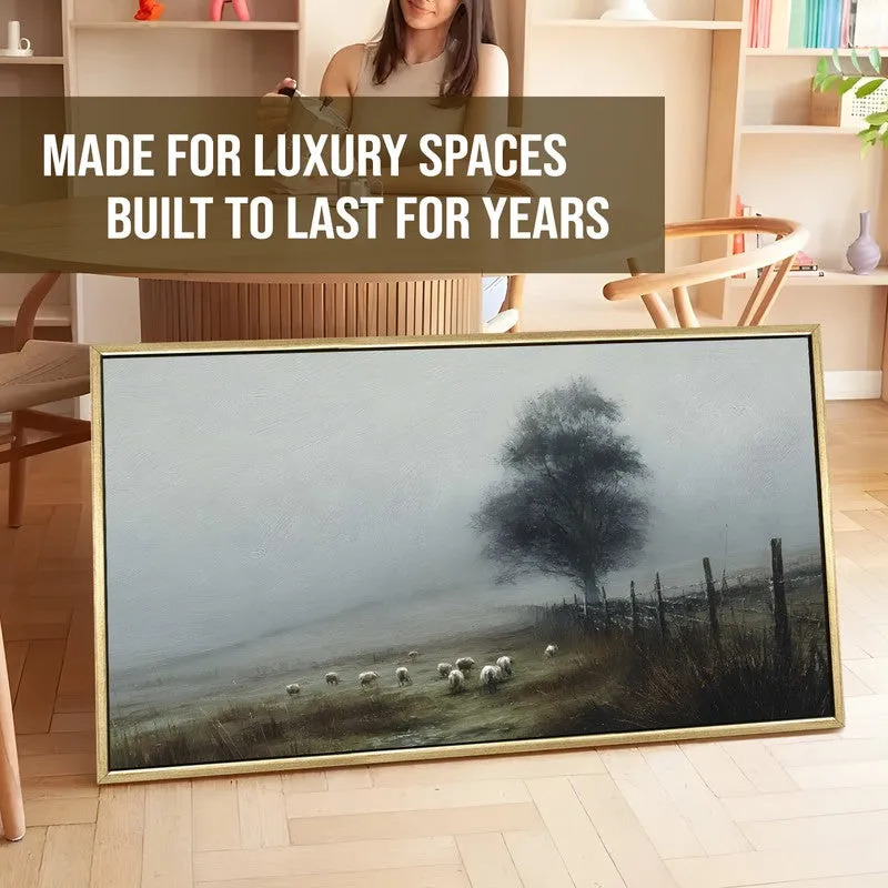 Vintage Foggy Countryside Wall Art media 5