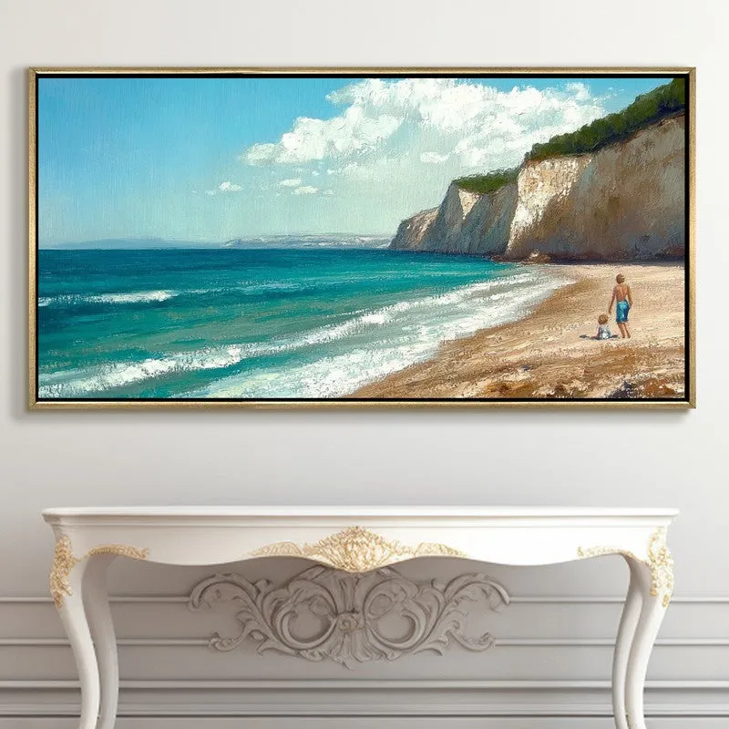 Wavecrest Canvas Wall Painting With Frame media 5