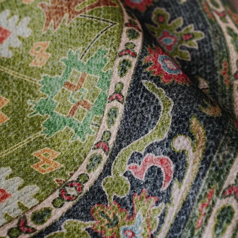 Leher Ancestral Round Recycled PET Rug media 5