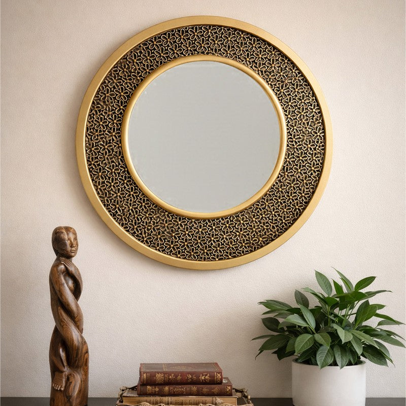 Majestic Filigree Glass Wall Mirror With MDF Frame media 3
