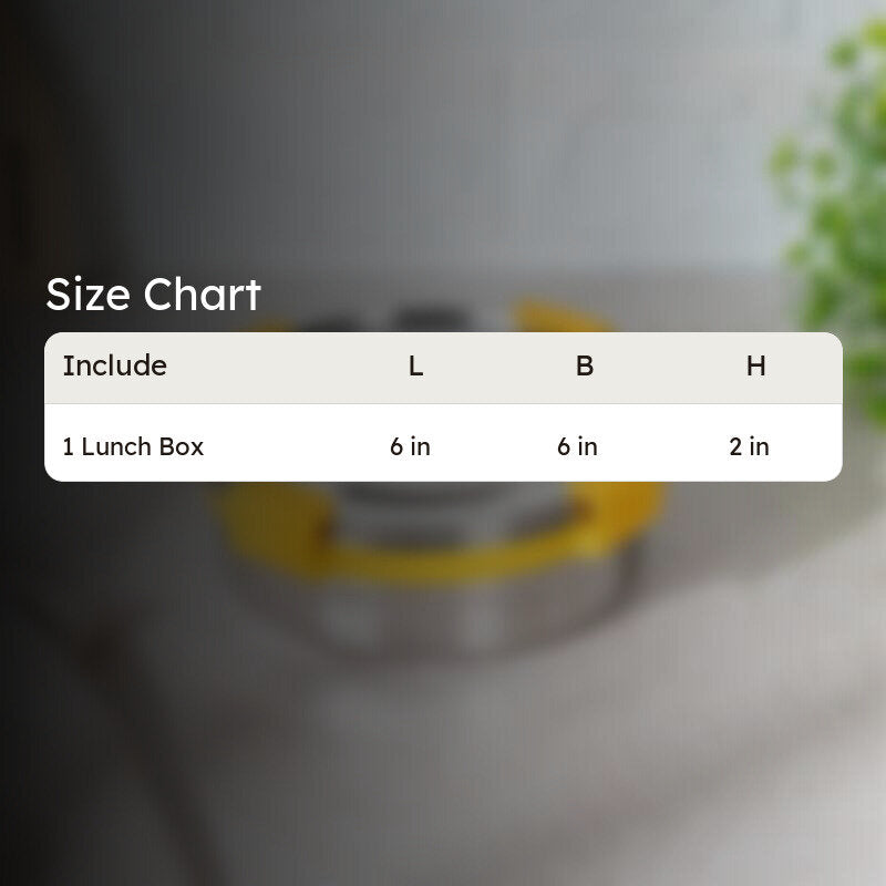 Clip Lock Lunch Box (600 mL) - Yellow media 7