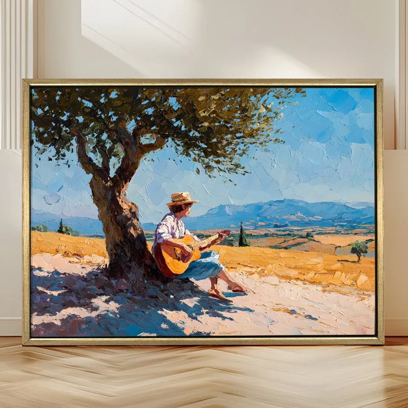 Sunny Ballad Canvas Wall Painting With Frame media 4