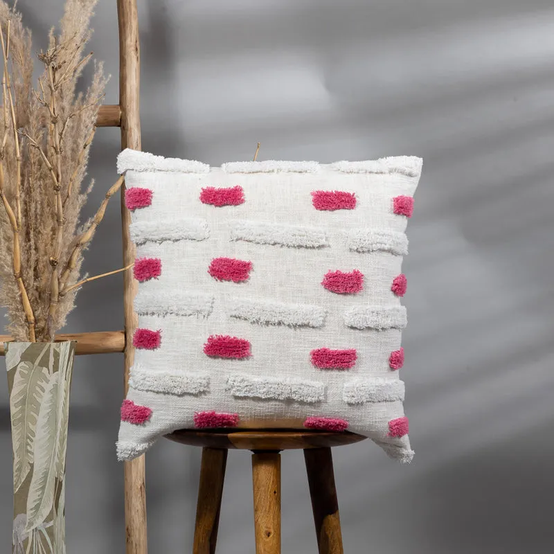 Dot n Dash Tufted Cushion Cover media 1