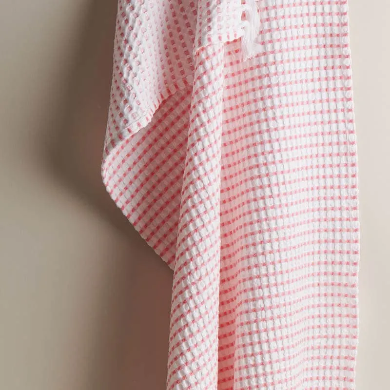 Alyss Waffle Bath Towel - Peach media 4