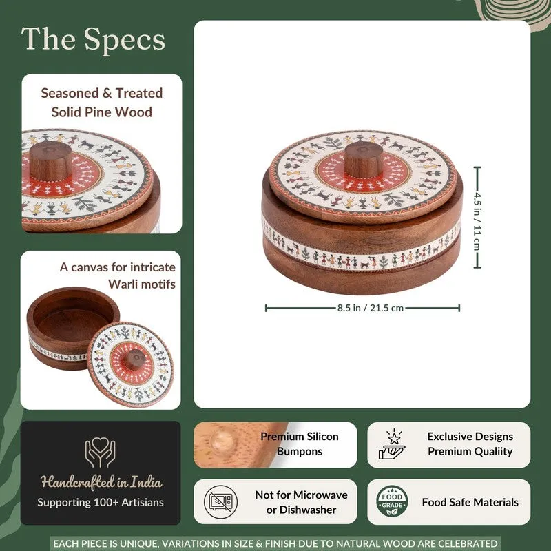 Gatha Wooden Roti Box media 11