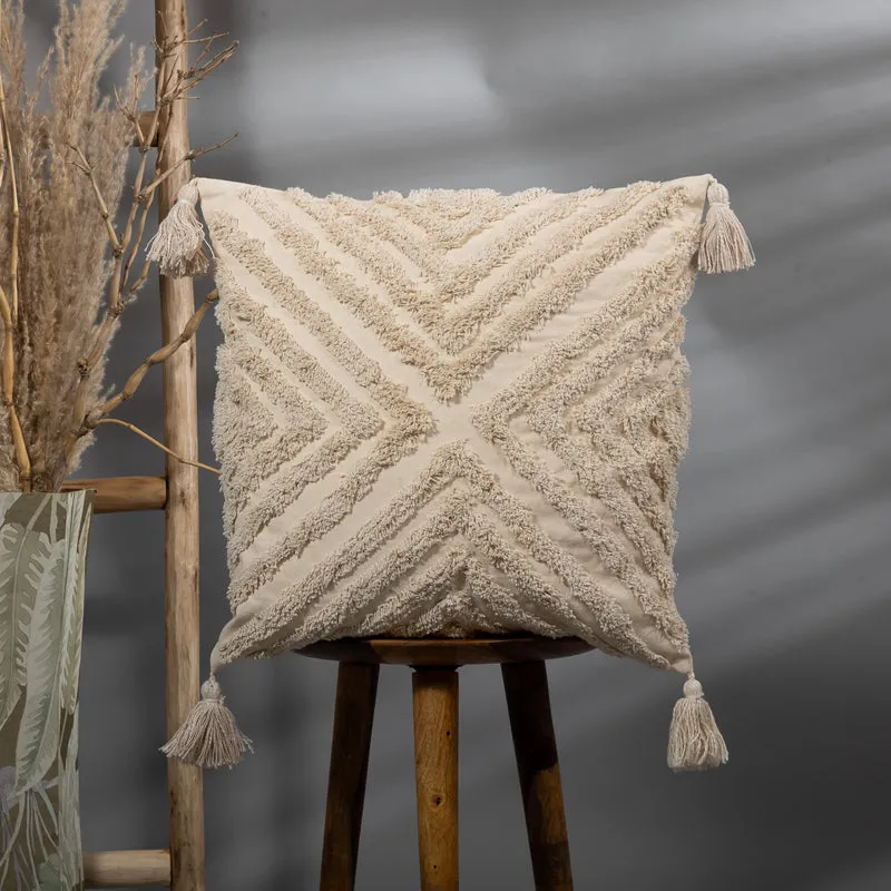 Geo Knot Tufted Cushion Cover media 2
