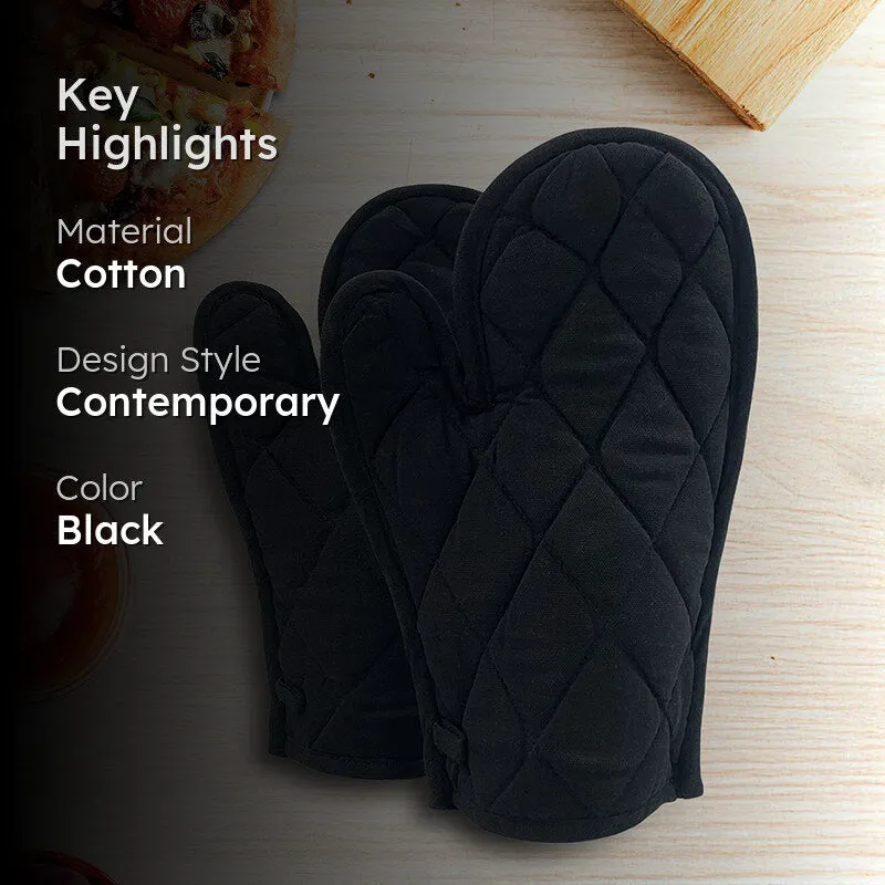 Swayam Garde Kitchen Gloves (Black) - Set Of Two media 2