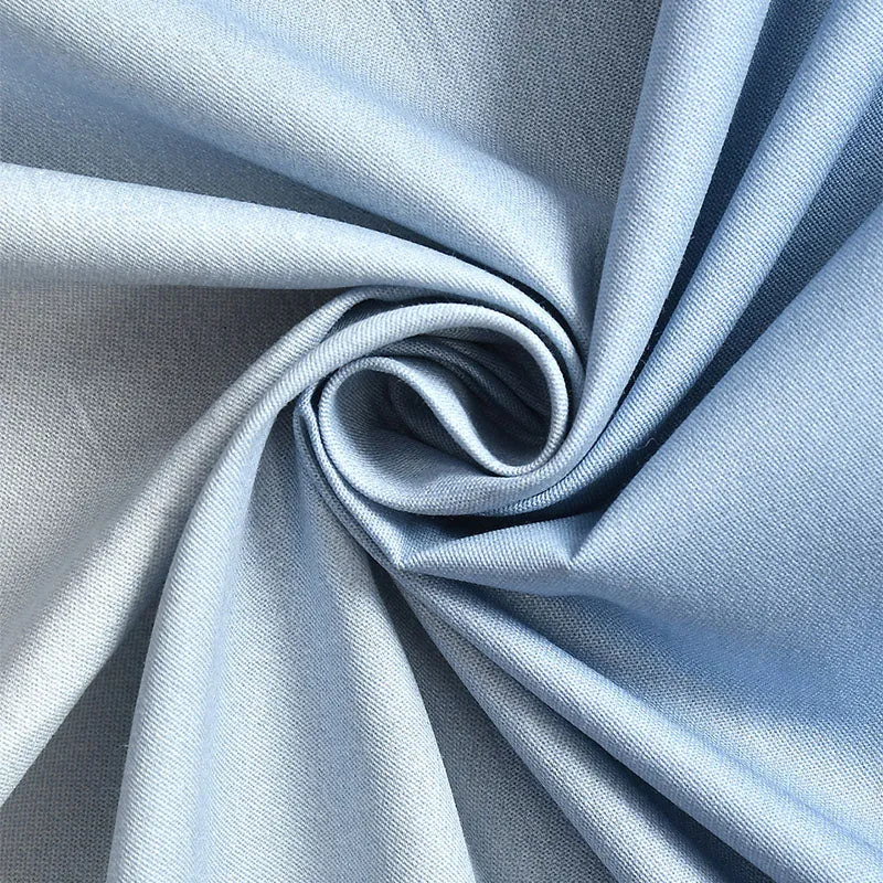 Silas Solid Cotton Bedsheet (Blue) - 210 TC media 3
