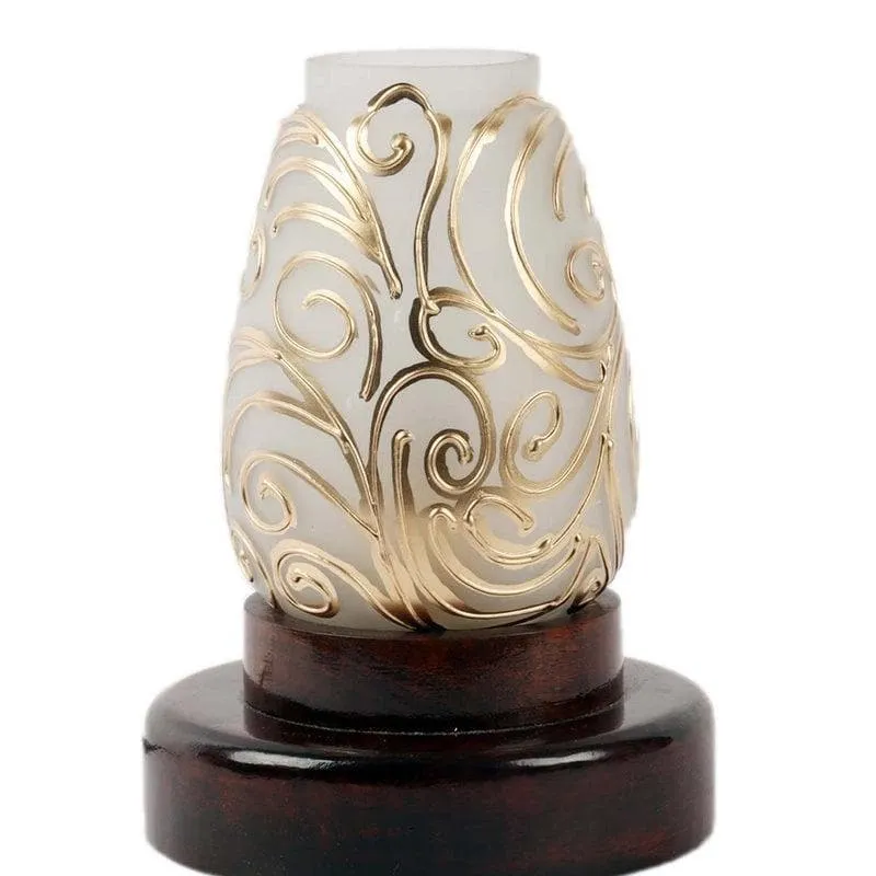 Ripples Glass Table Lamp - Gold,Black media 4