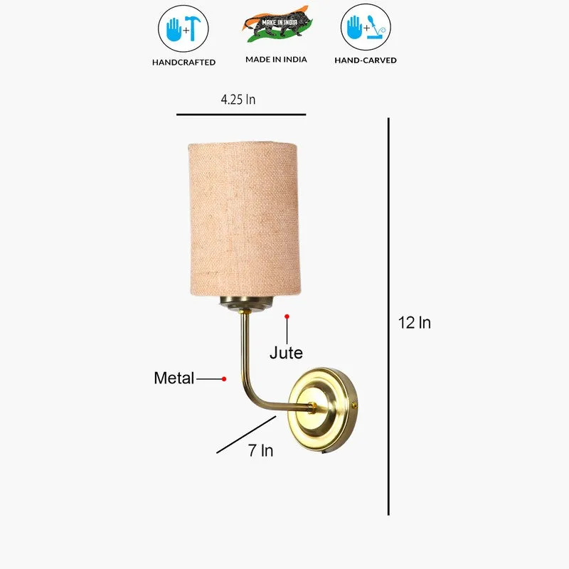 Lumoire Metal Wall Lamp - Gold,Beige media 8