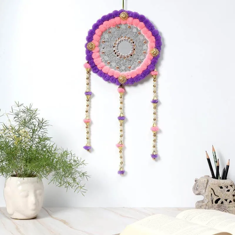 Round Festive Latkan - Pink & Purple media 1