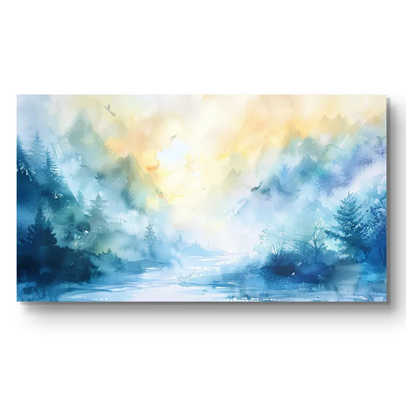 Azure Aura Wall Painting media 4