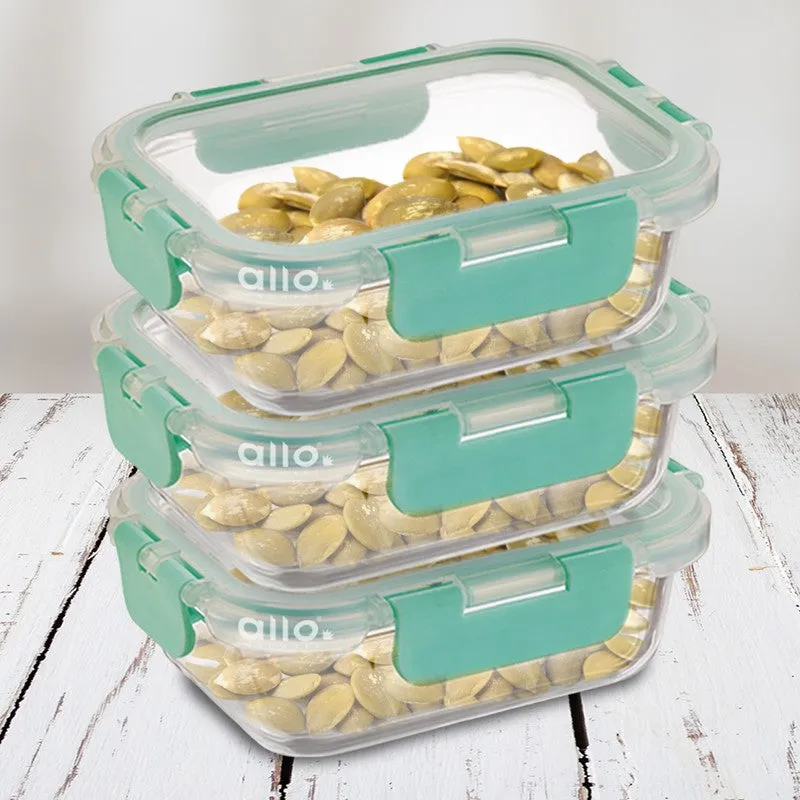 Bitzy Leak Proof Glass Lunch Box (185 mL Each) - Set Of Three media 3