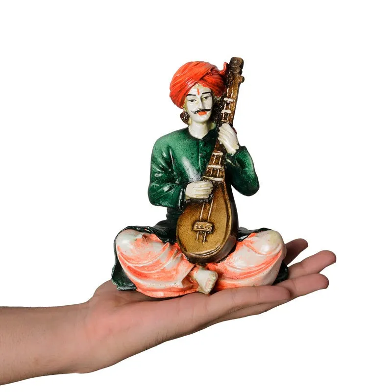 Rajasthani Aalap Polyresin Showpiece media 6