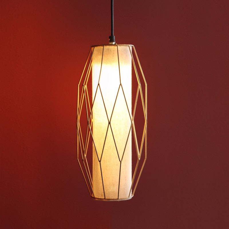 Lustraflare Ori Tall Steel Ceiling Lamp