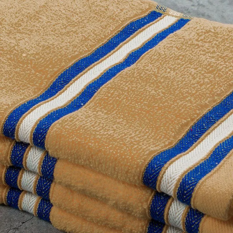 Nautica Dove Dual Down Cotton Hand Towel (Beige) - Set Of Four media 5
