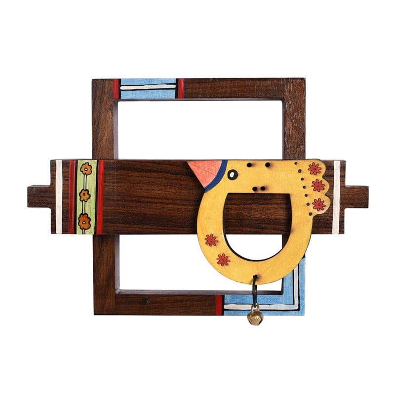 Chidiya Charm Wooden Wall Accent - Set Of Two media 3