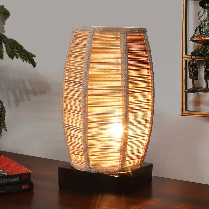 Lumorae Edge Bamboo Table Lamp - Black media 2