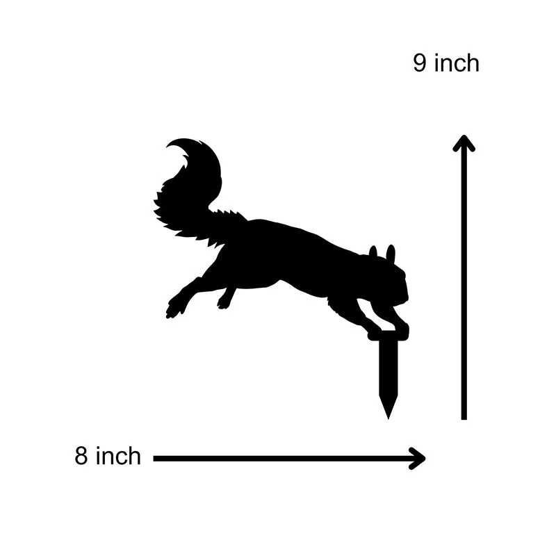 Squirrel Nibble Garden Stake - Set Of Three media 4