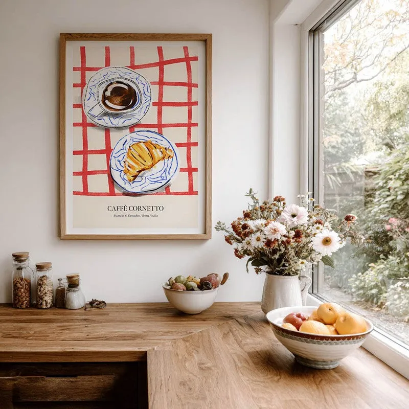CroissantTable Archival Canvas Wall Art - Brown media 7