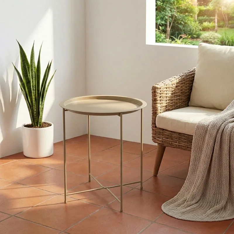Cedar Metal Side Table - Grey media 1