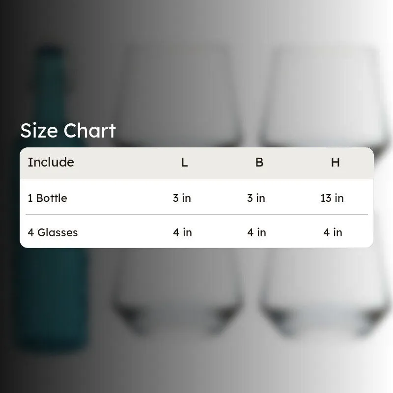 Ash 1000 mL Water Bottle With 350 mL Glasses - Five Piece Set media 8