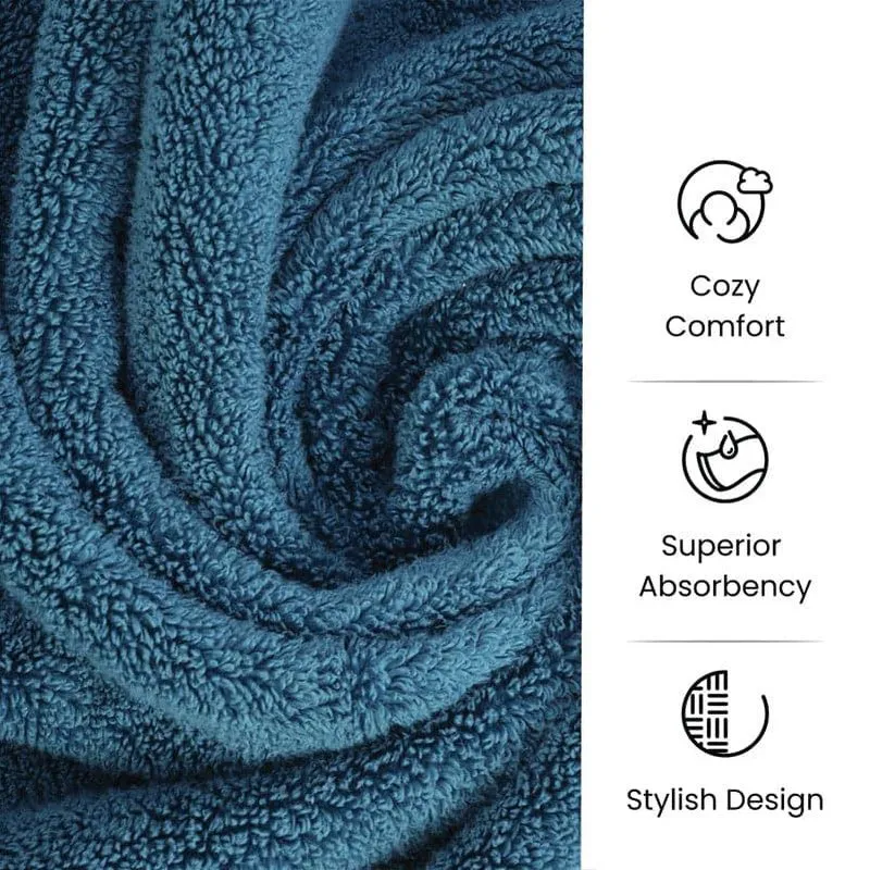 Micro Cotton Soft Serenity Solid Bath Towel - Blue media 6