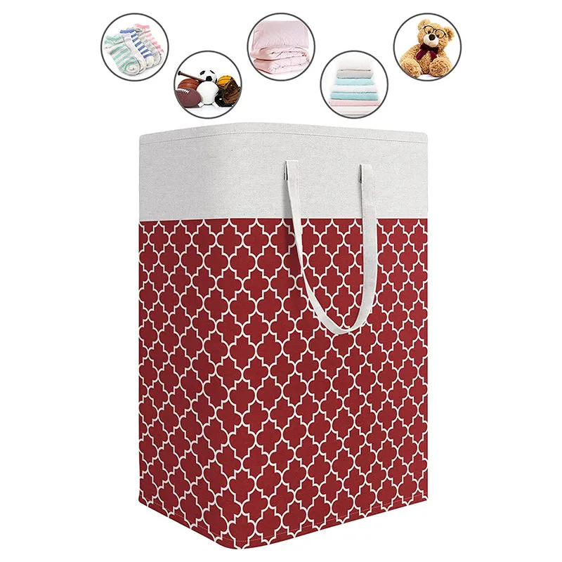Calto Laundry Basket - Maroon media 8
