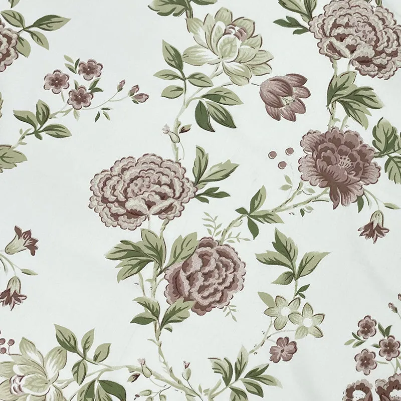 Swayam Orchidelle Floral Cotton Bedsheet (Peach) - 250 TC media 4